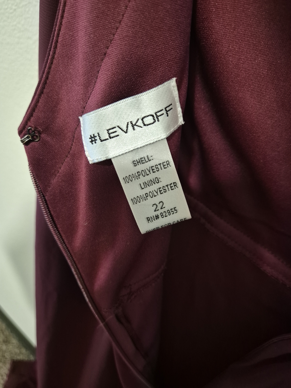 Bill Levkoff Burgundy Maxi Dress - Picture 4 of 4